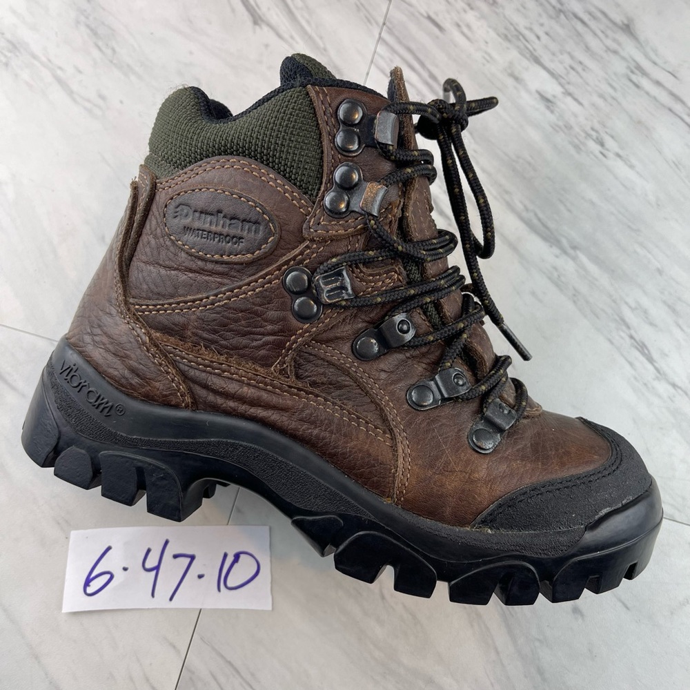 Dunham Women's 6750 Waterproof Lace Up Outdoor Boots Brown Leather Size 6